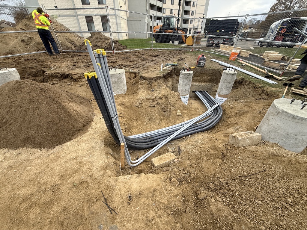 Underground commercial electrical work by The Sparky